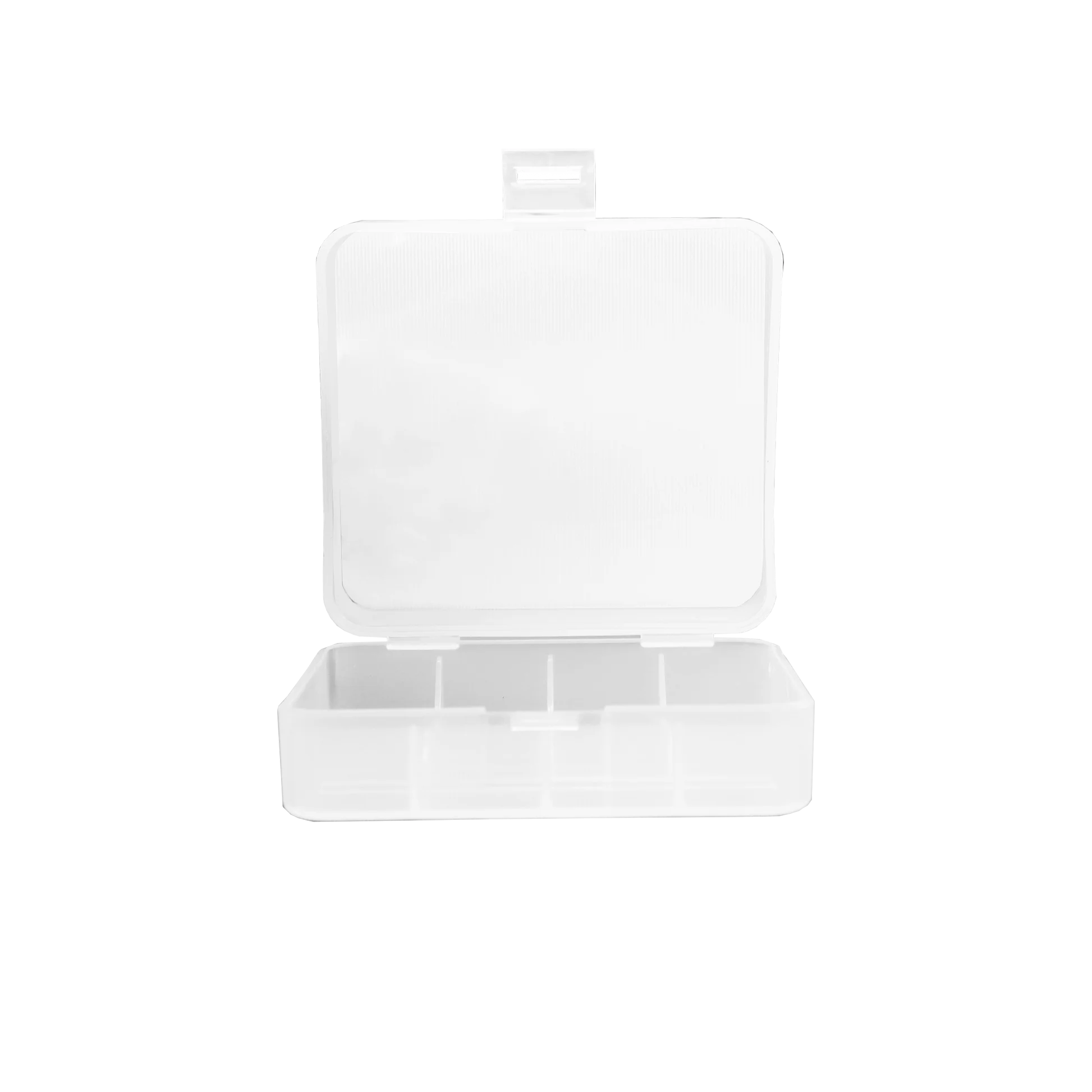 Caixa de armazenamento de bateria de plástico rígido transparente portátil caso de armazenamento de baterias duráveis apto para 2x26650 bateria
