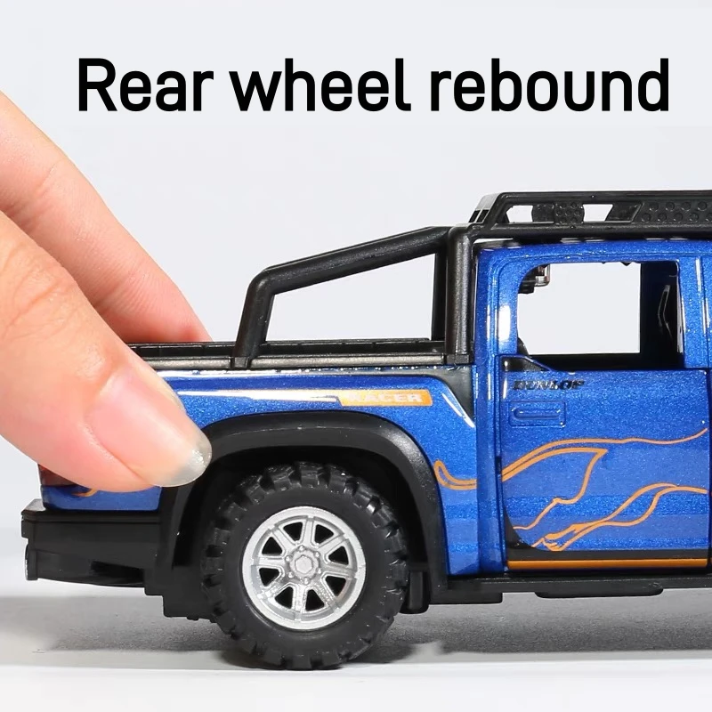 1:32 Ford F150 Raptor Alloy Mini Scale Car Model Diecast Metal Toy Car Vehicles Sound＆Lght Collection Children Birthday Toy Gift