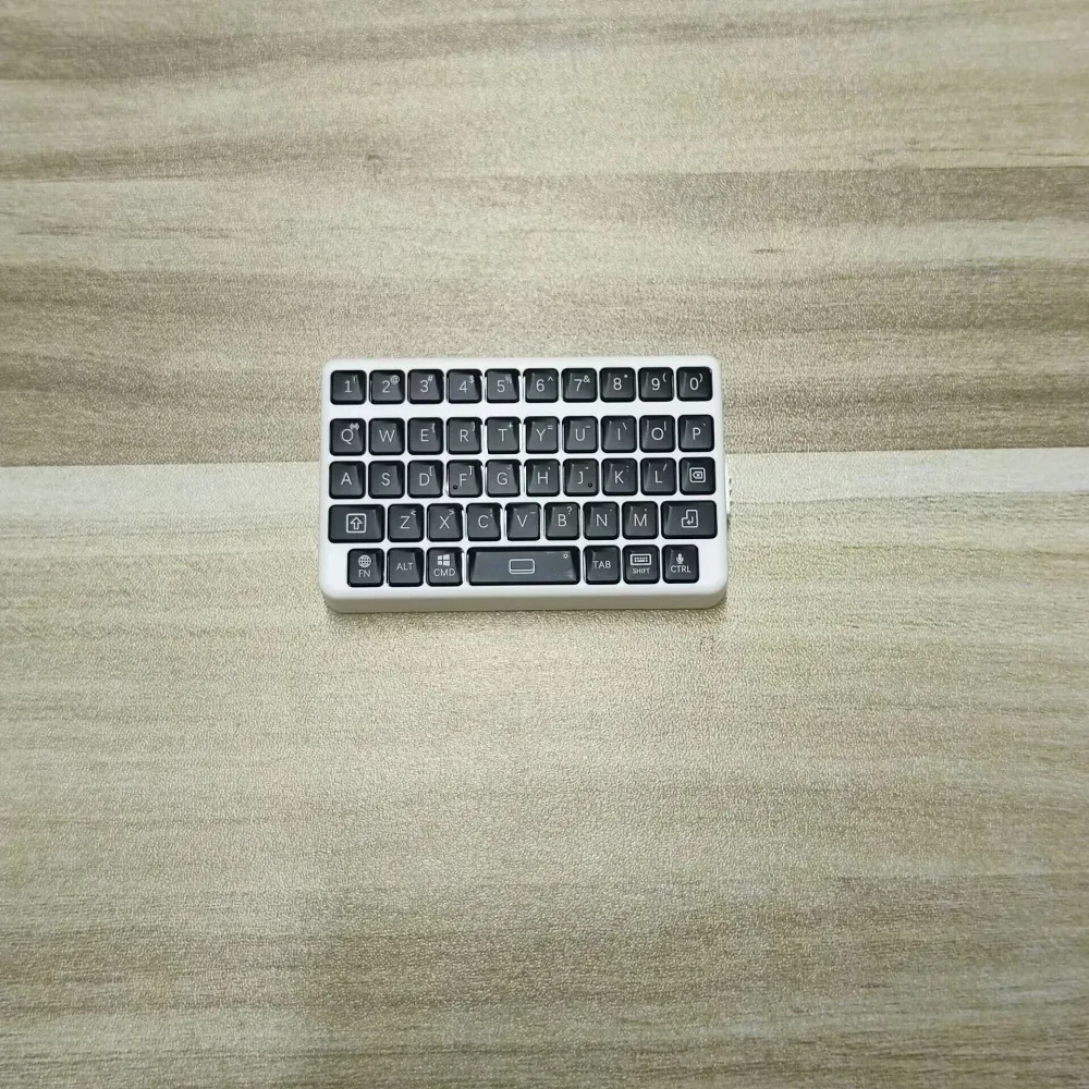 EXknight Mini Bluetooth Keyboard Customized RGB Three System Universal 3D Printing Shell Retro Touch BlackBerykbd Style Keyboard