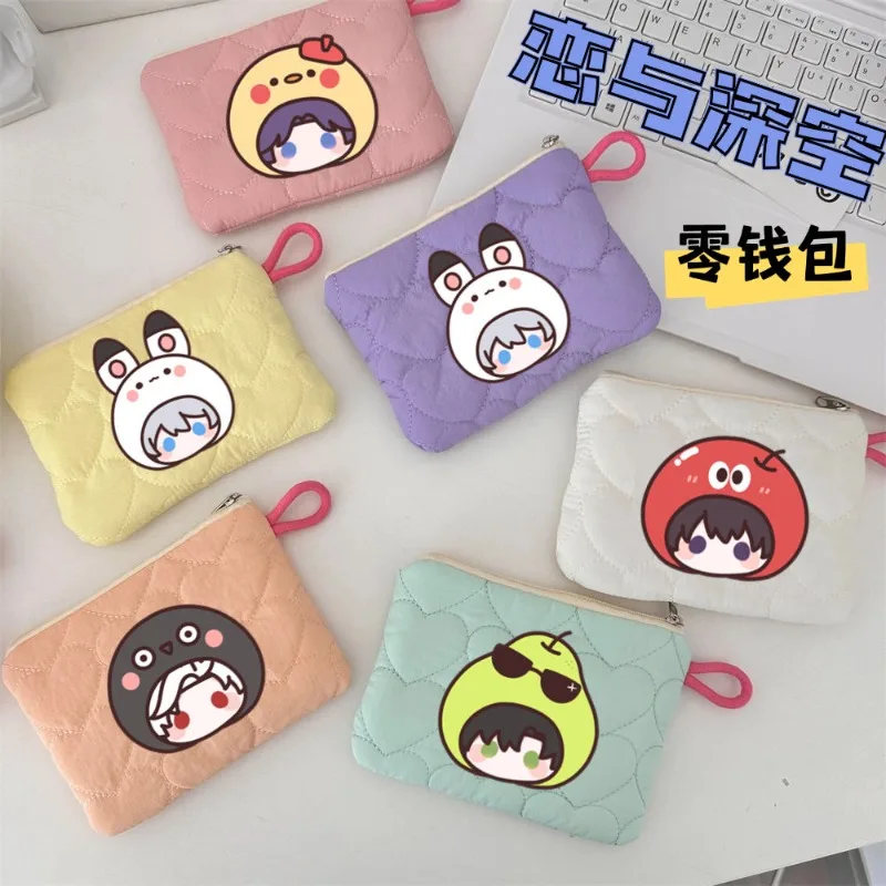 Anime Love and Deepspace Game Cos Zayne Xavier Caleb Rafayel Sylus Etc. New Unisex 2024 Fresh Cute Coin Wallet Carry-on Gift