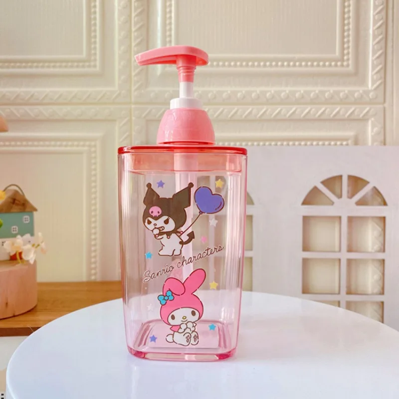 Sanrio Hello Kitty Dispenser Bottle Anime Portable Shampoo Shower Gel Bottle Cartoon Large Capacity Hand Sanitizer Sub-bottling