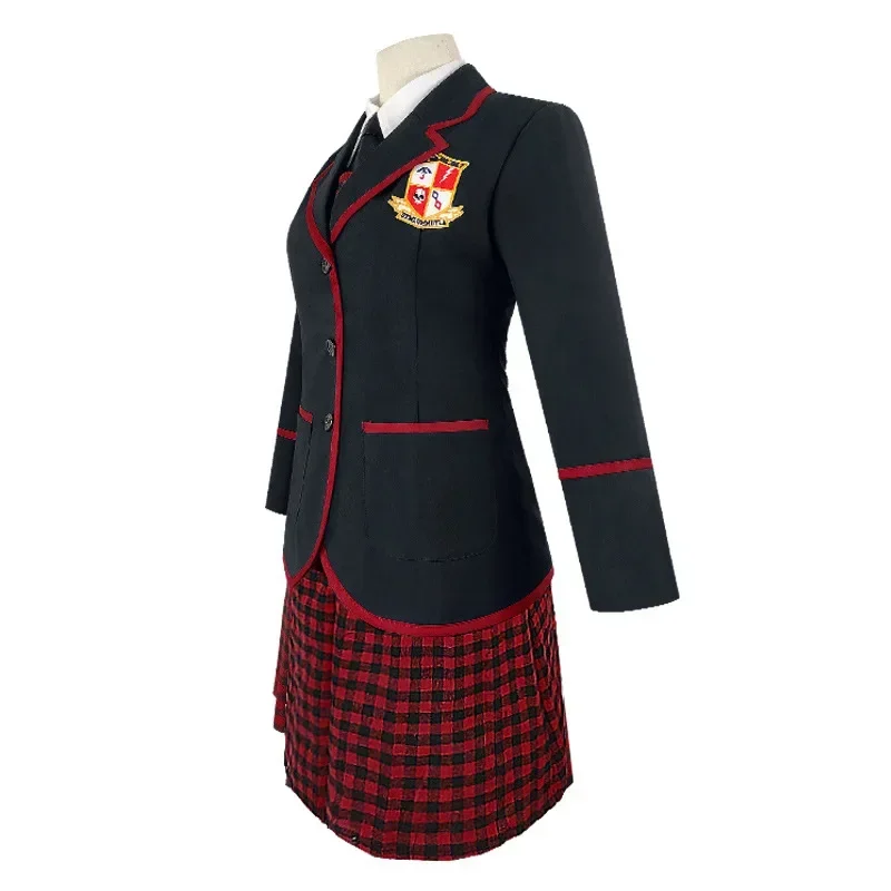 Movie The Umbrella Academy Number Five Women Men Cosplay Costume Halloween Dresses College Clothing Daily School Uniform