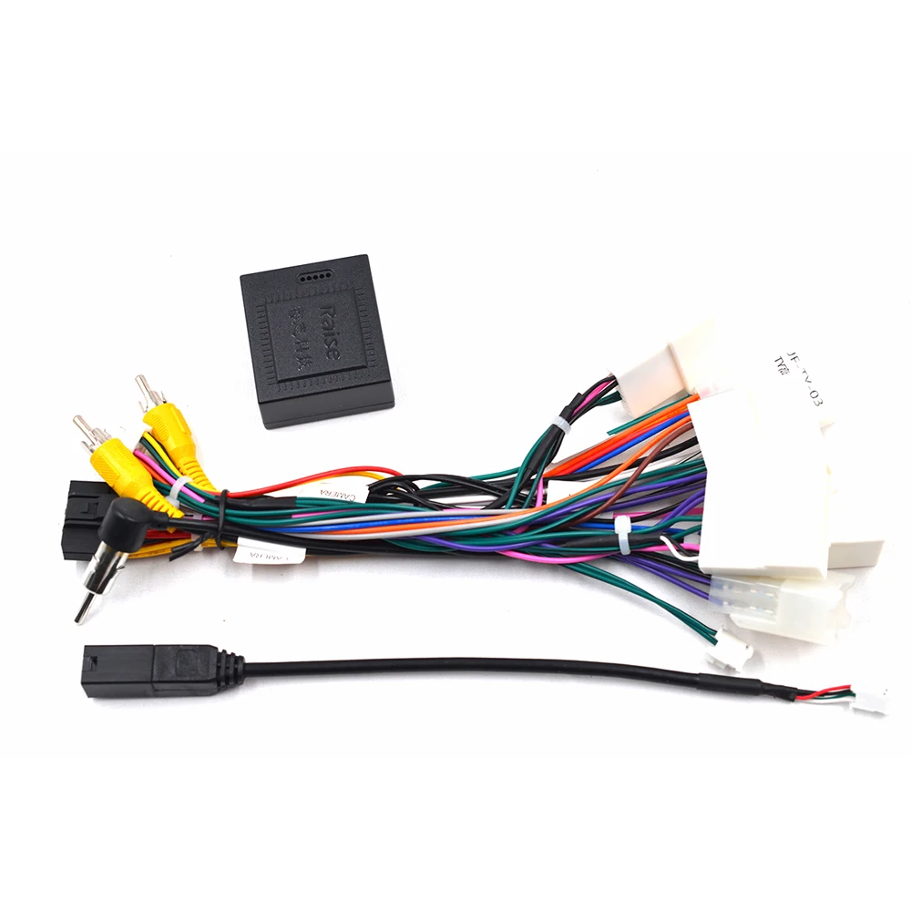 Car 16-pin Android Wire Harness Power Cable Adapter For Toyota Corolla/Camry/RAV4 With Canbus TO01