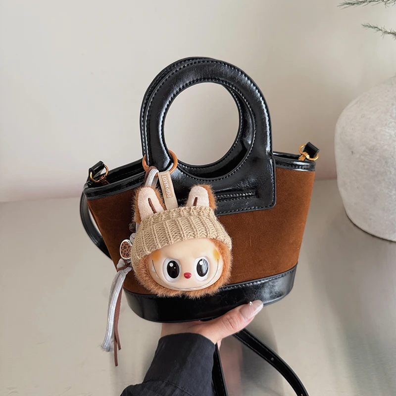 

Fashion PU Solid Velvet Zipper Product Large Tote Bags 2025 New Large Capacity Popular Shoulder Bag Soft Simple Commuter Handbag