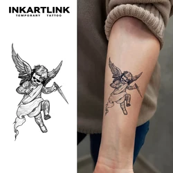 Punishment Angel temporary tattoo stickers, magic tattoos, herbal juice tattoos, lasting 1-2 weeks, realistic fake tattoos