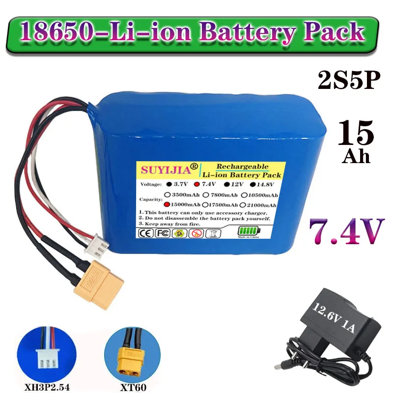 18650 2S5P 7.4V 150… - image