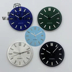 BLIGER 31mm Black Silver Gray Blue Watch Dial With Hands Green Luminous Fit NH35 ETA2836 2824 PT5000 Miyota 8215 821A DG Movemen