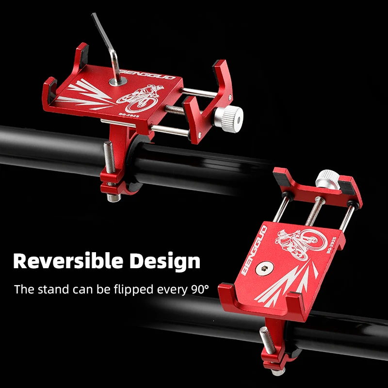 Untoom uchwyt na telefon rowerowy ze stopu aluminium uniwersalny metalowy rower kierownica motocykla stojak do montażu telefonu komórkowego akcesoria rowerowe — zdjęcie produktu 5