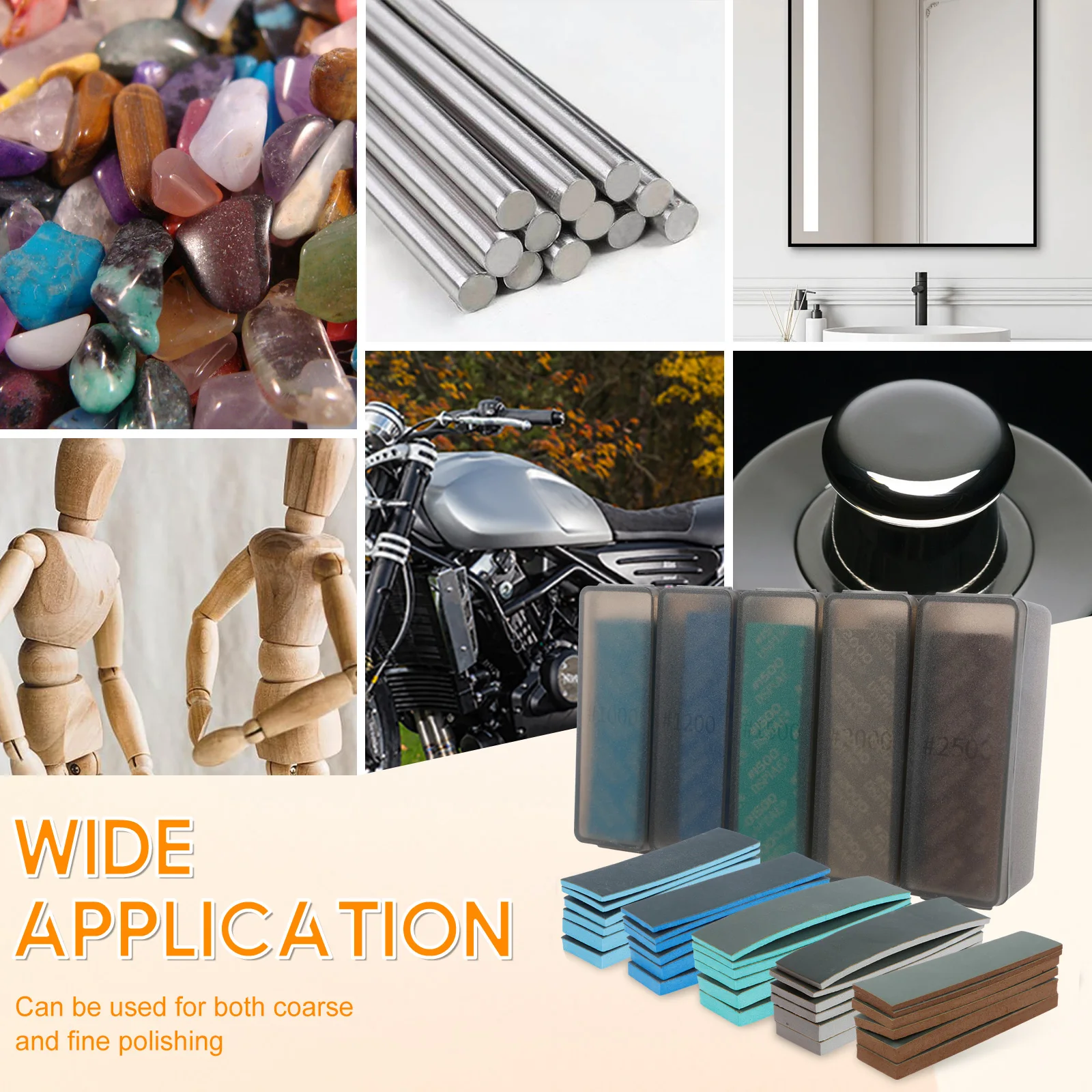 30 Pcs Sanding Sponge with Storage Box Soft Sanding Sponge Set Reliable Sanding Block Sturdy Sandpaper Block Lightweight Hand