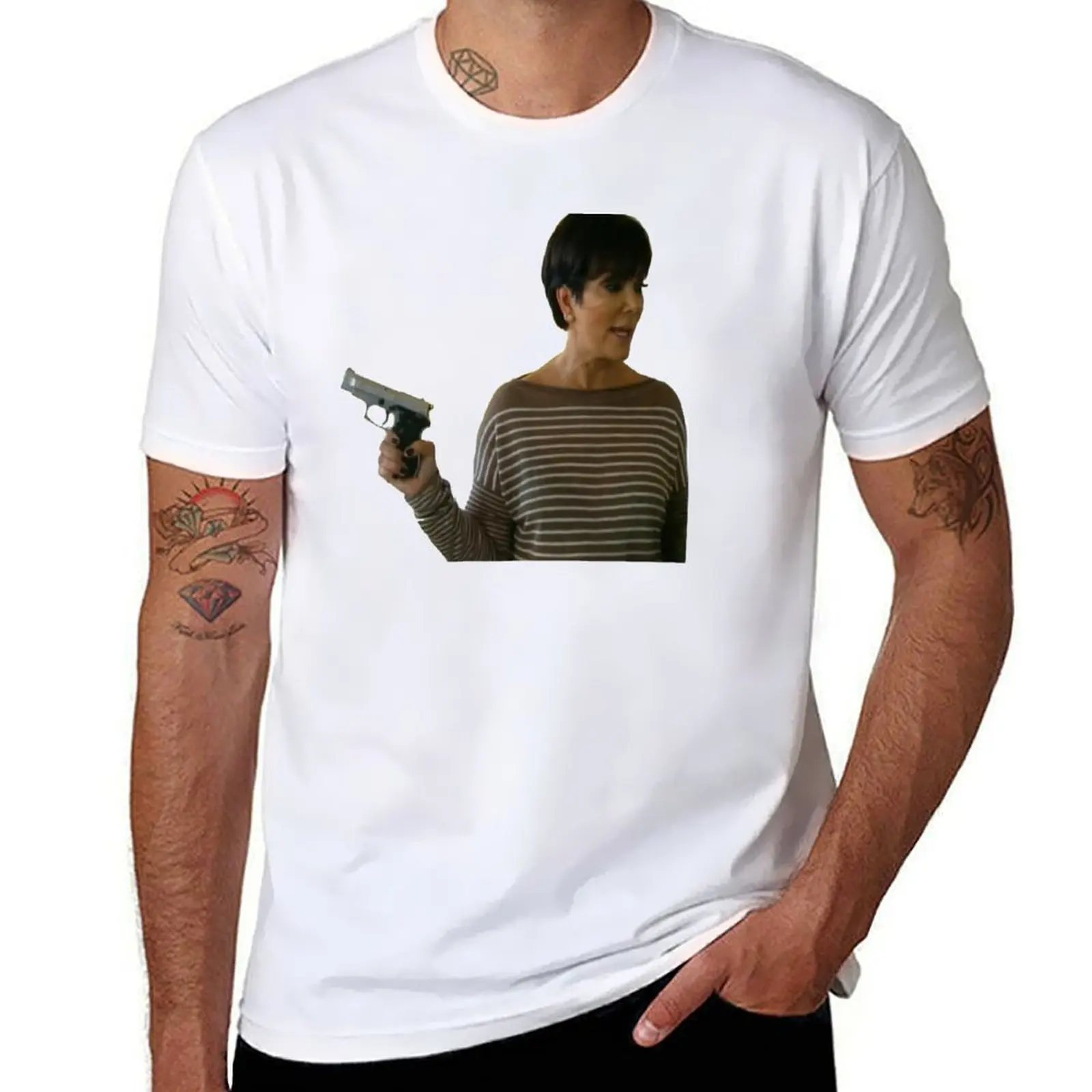 

Gun Kris Jenner T-Shirt t shirt man luxury man tshirt T-Shirt