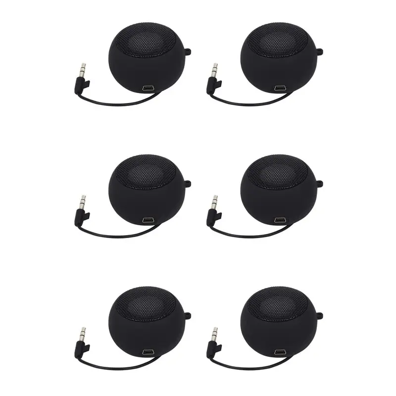 

Портативная перезаряжаемая мини-колонка A25P 6X с разъемом Aux и проводным входом для наушников 3,5 мм