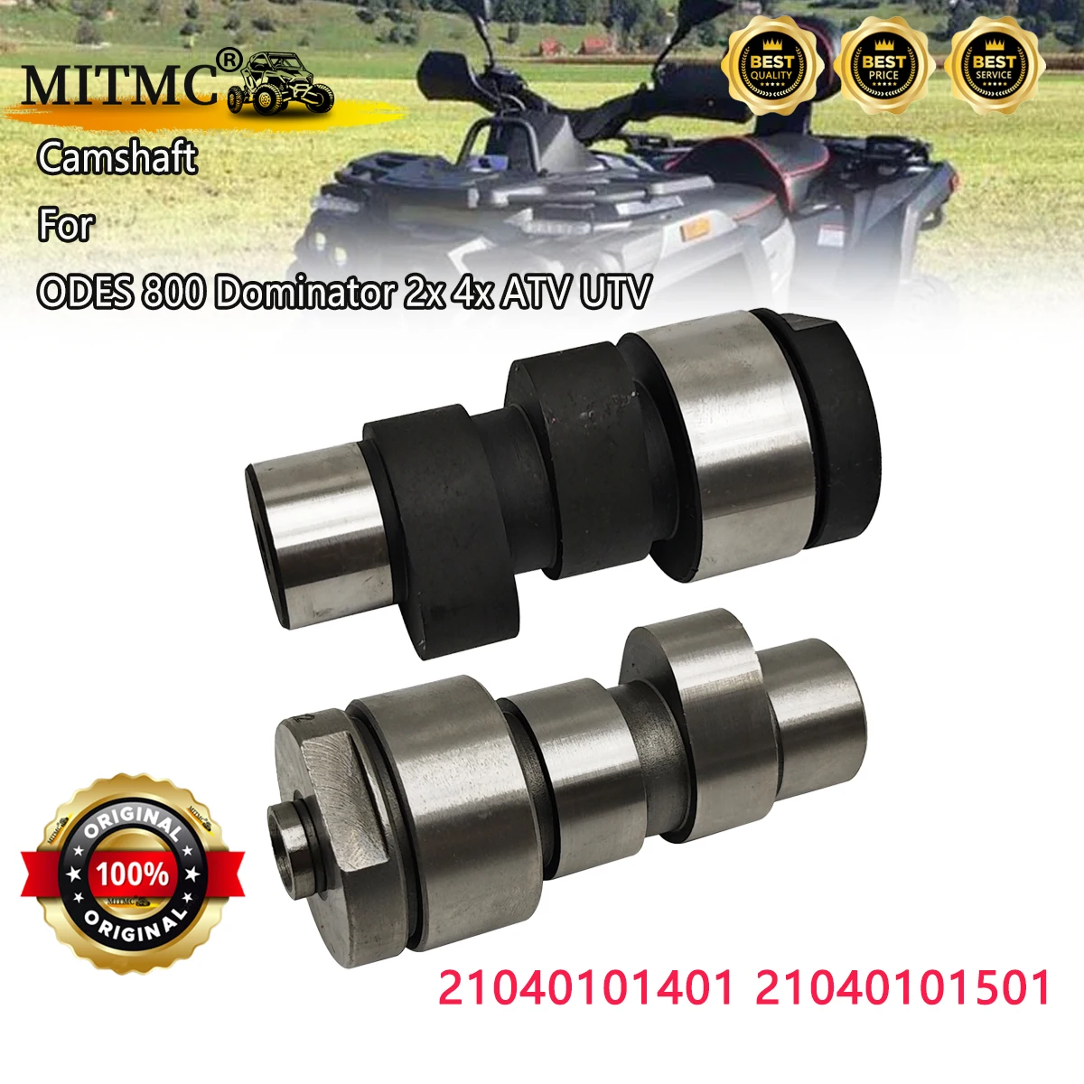 

1 комплект оригинального распределительного вала для ODES 800 Dominator 2x 4x ATV UTV, передняя головка блока цилиндров и задняя головка блока цилиндров 21040101401 21040101501