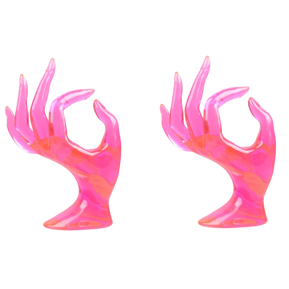 

2pcs Ring St Display St Small Pink H Shape Holder for Bracelet Jewelry Jewelry Display Holder Storage ganizer Rack