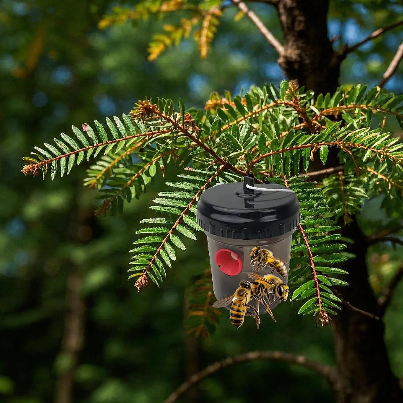 Bee Bee Catcher Reusable Easy to Use Compact Outside Garden Bee Trap