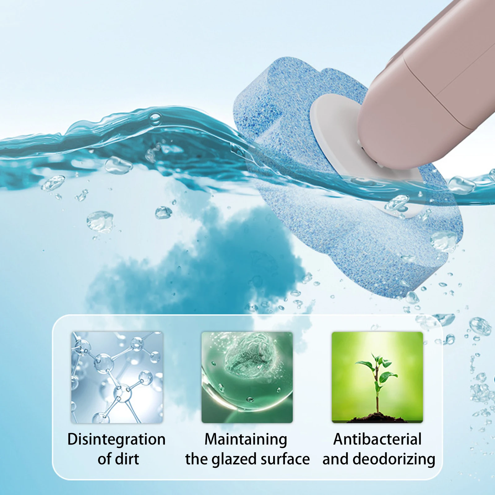 

Набор щеток для уборки с 36 сменными насадками и настенным держателем: щетка для чистки унитаза, напольных стоков, ванн, зеркал, раковин, стекла