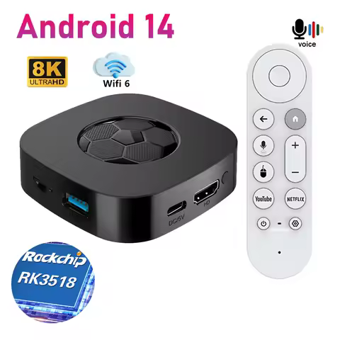 Smart TV Box Mortal T1 Ultra Android TV Box RK3518 Quad Core TV Box 8K Ultra HD Wifi6 BT5.4 Home Media Player Set Top Box