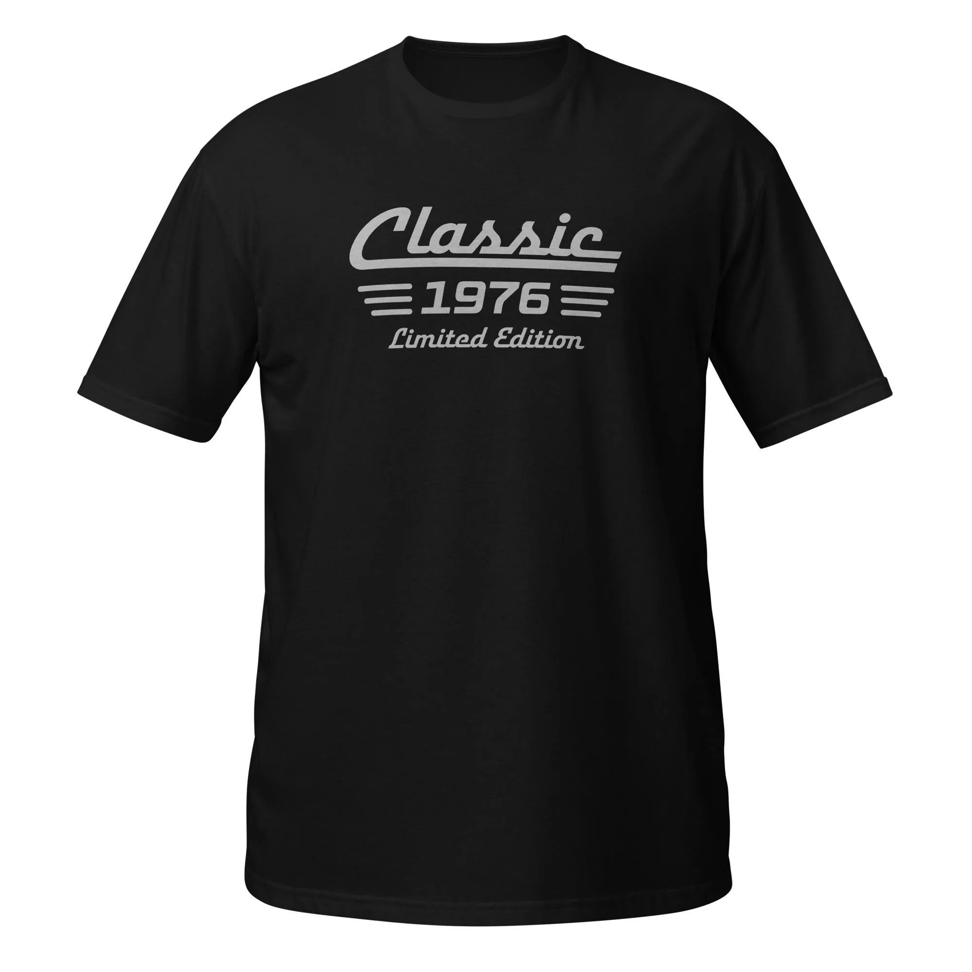 50th Birthday Shirt Born in 1976 Summer Tracksuit Men's T-shirt Round-neck Short-sleeved Sportswear Casual Cotton Top Streetwear
