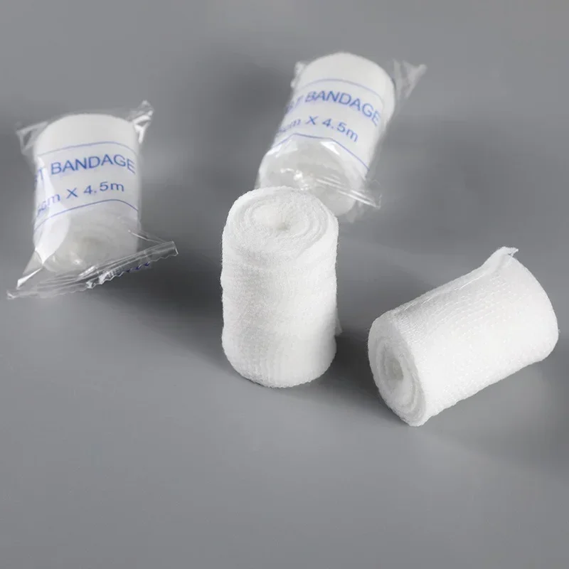 10 Pcs/batch PBT Elastic Bandage White Bandage First Aid Kit Supplies for Home Care and Wound Fixation