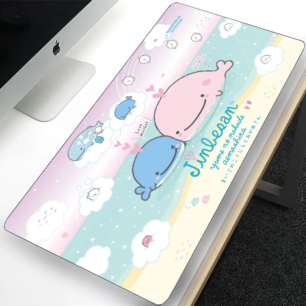 Japanese Cute Jinbesan Large Gaming Mouse Pad Computer Mousepad PC Gamer Laptop Mouse Mat Office Mausepad Keyboard Mat Desk Pad