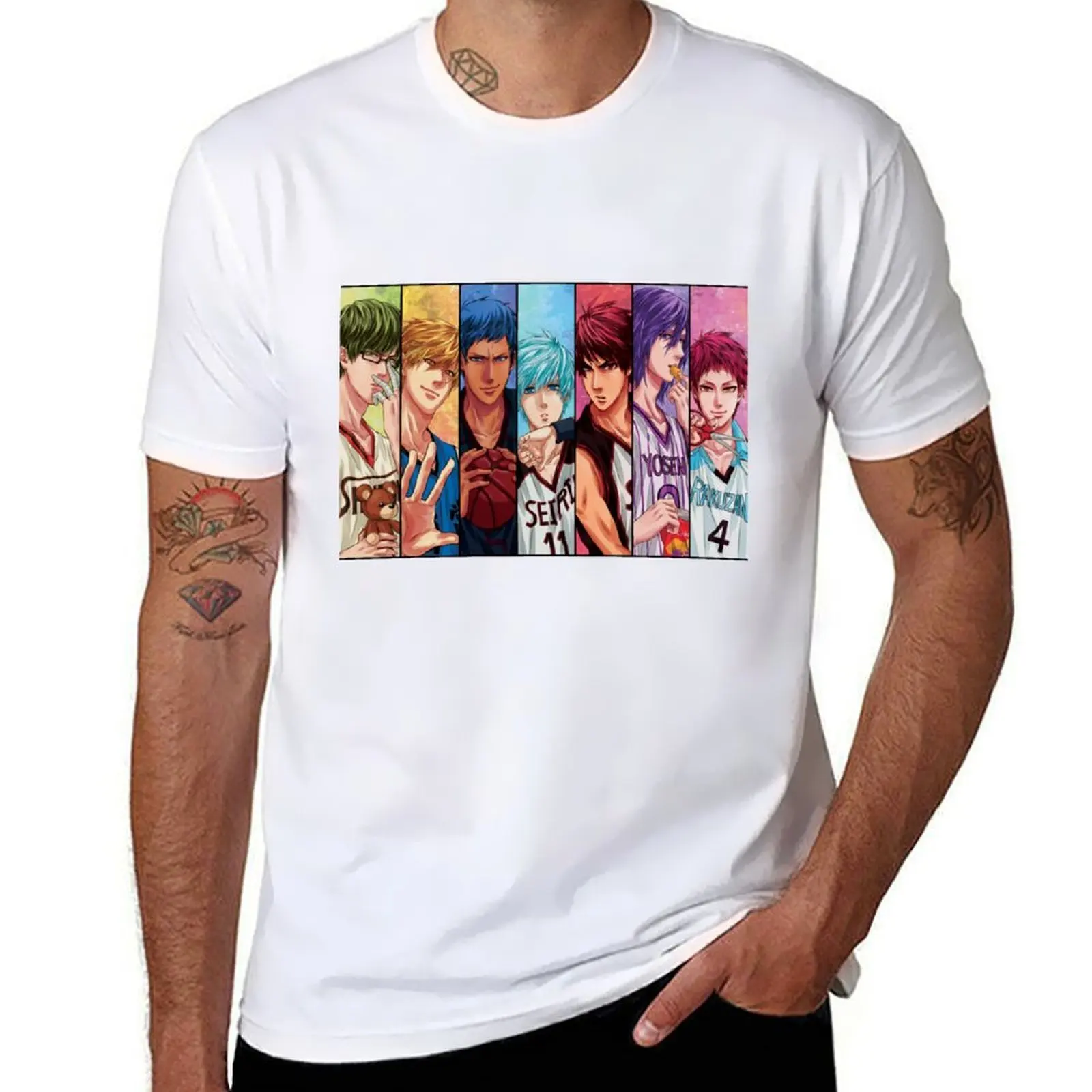 

Kuroko No Basket, Basketball T-Shirt man t shirt heavy cotton anime tshirt t shirt personalised T-Shirt