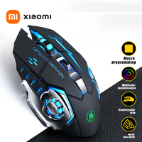 Xiaomi Rechargeable Wireless Mouse Gaming Computer Silent Bluetooth Mouse 2.4G USB Mechanical Backlight PC Gamer Mouse Computer