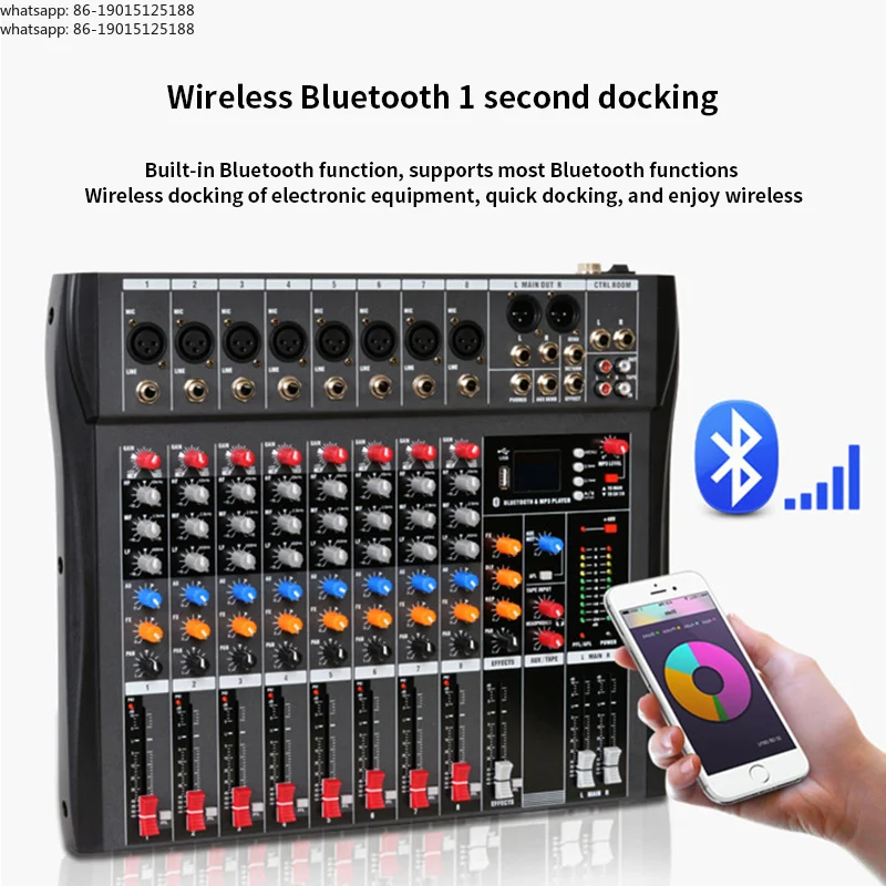 HighQuality6/8/12/16Channel Mixing Console With USB Function Suitable For Home DJ Recording Studio Stage Performance Mixer Audio