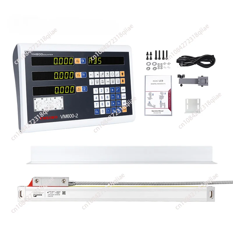 3 Axis Dro Set VM600-3 Digital Readout Linear Scales Kit 5U 50 To 1000mm Lines Encoders for Lathe Mill Machines YIHAO