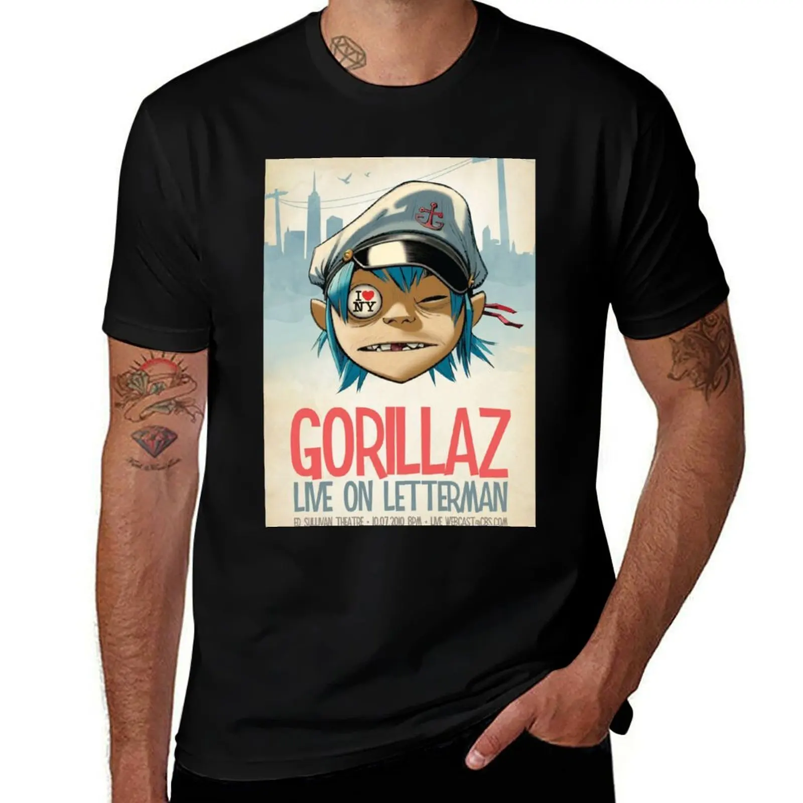 

Gorilaz - Live on Letterman T-Shirt man t shirt heavy cotton man t shirt cotton mens graphic t shirts T-Shirt