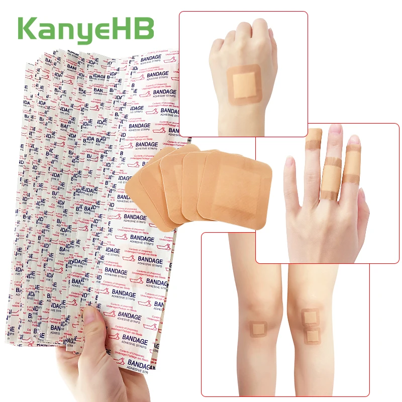 

40pcs Waterproof Band-Aid Wound Dressing Patches Sterile Adhesive Bandage Wound Plaster First Aid Kit Supplies Gauze Tape A1581