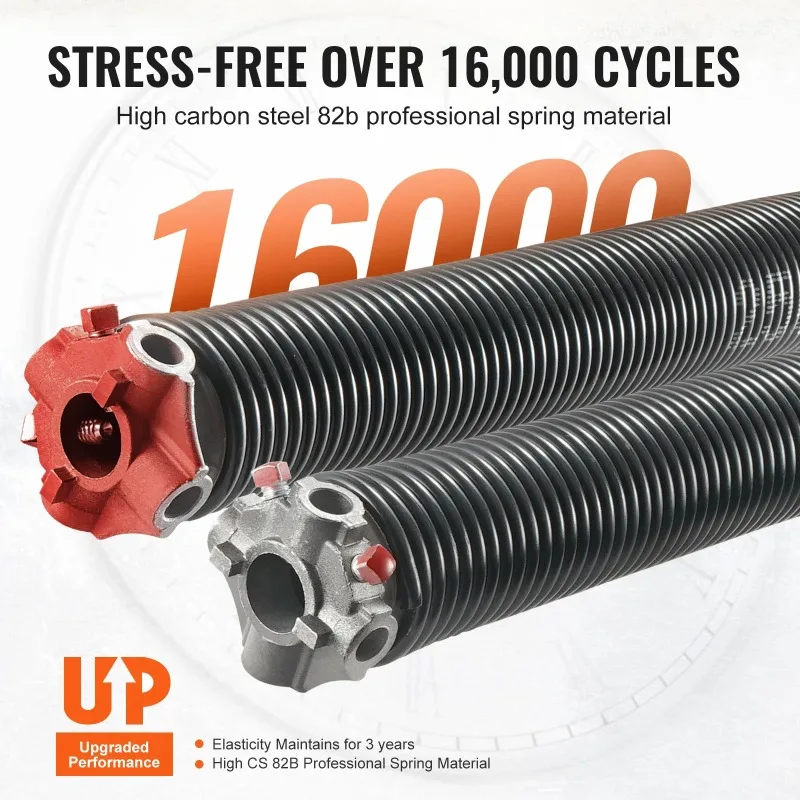 Garage Door Torsion Springs Pair of 16000 Cycles Door Springs