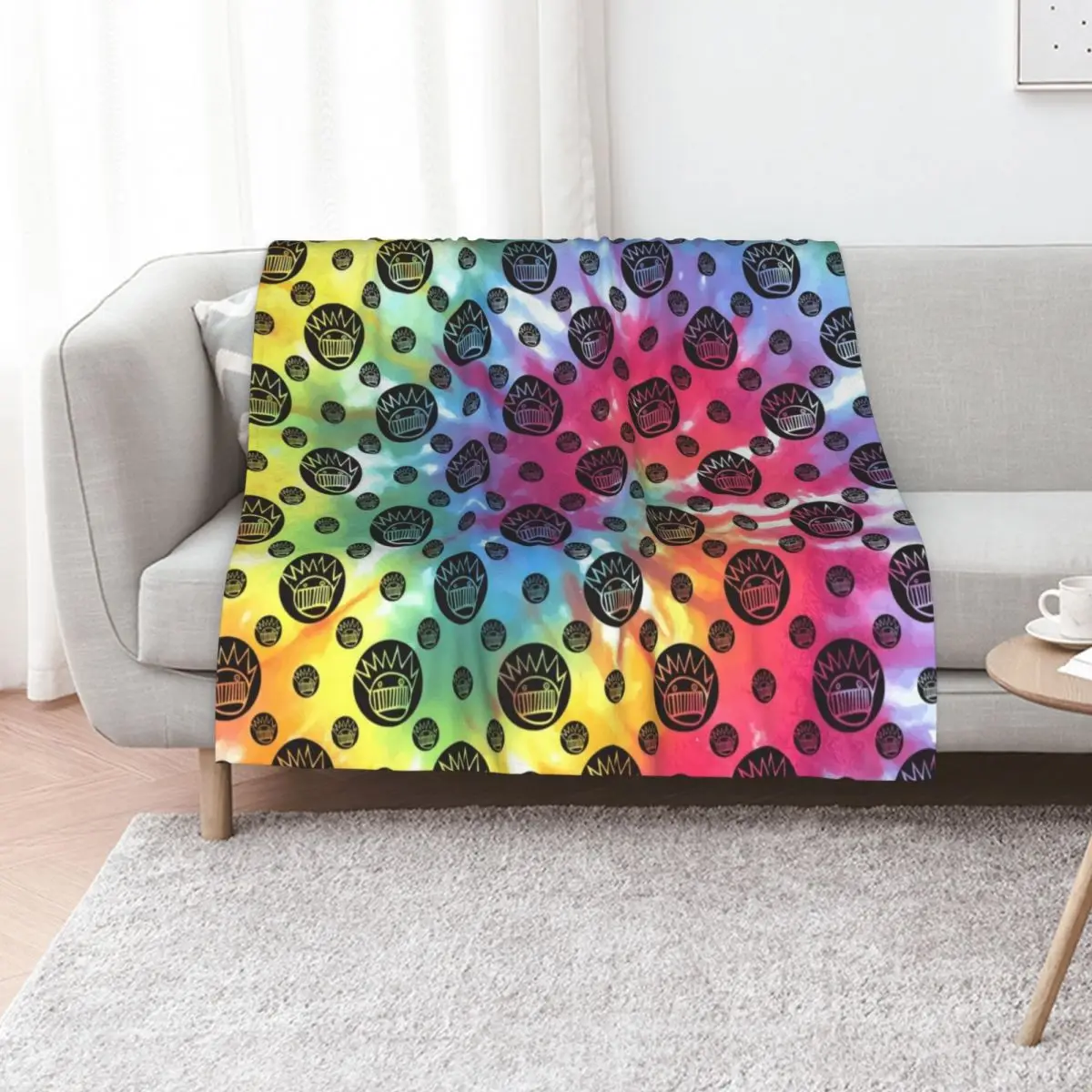 

tie dye boognish Throw Blanket blankets ands Blankets For Bed Decorative Throw Soft Plush Plaid Blankets