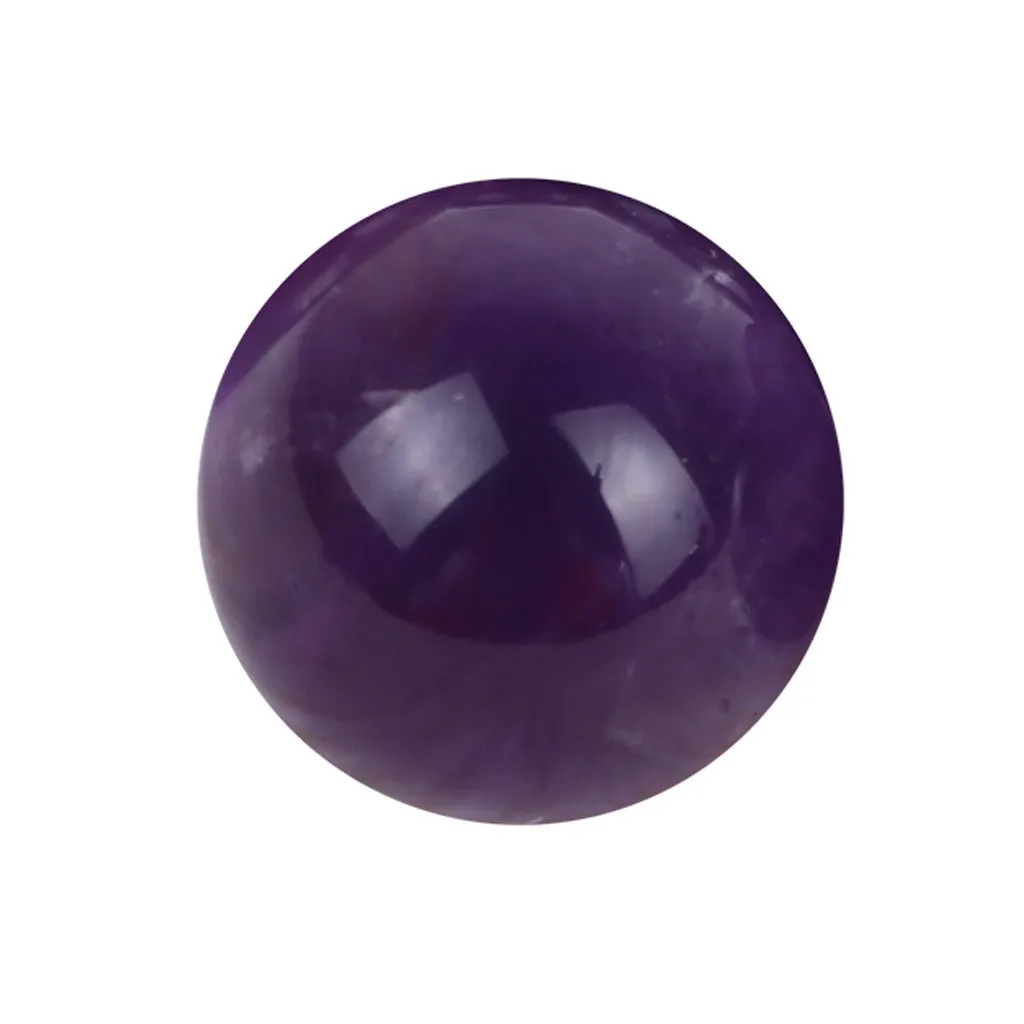 1Pc Big Purple Amethyst Quartz Crystal Sphere Pretty Stone Natural Home Decor 4th Christmas Ornament