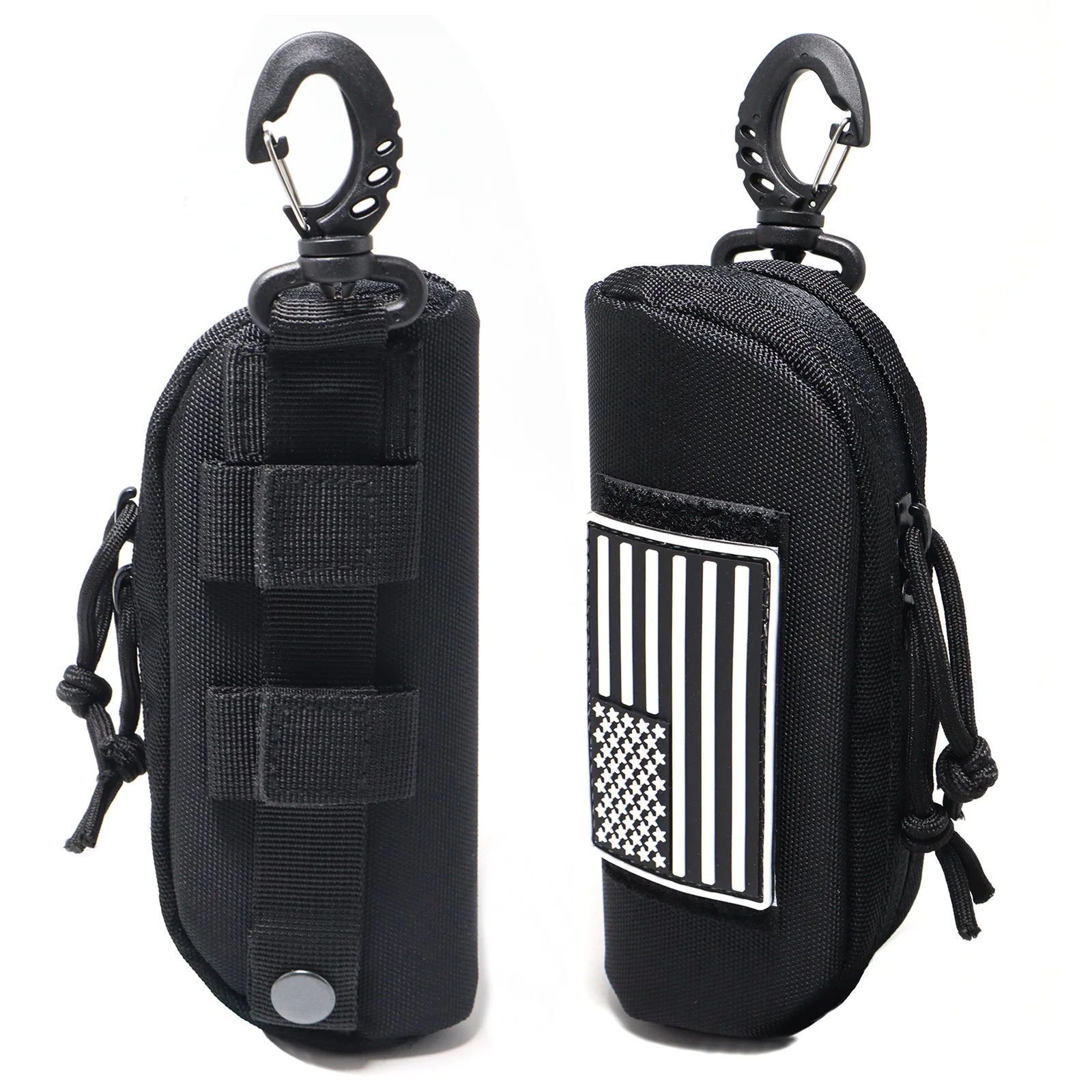 Taktisches Molle-Brillenetui, taktisches Brillenetui, stoßfeste Sonnenbrillen-Tragetasche, Schutzbox mit Clip