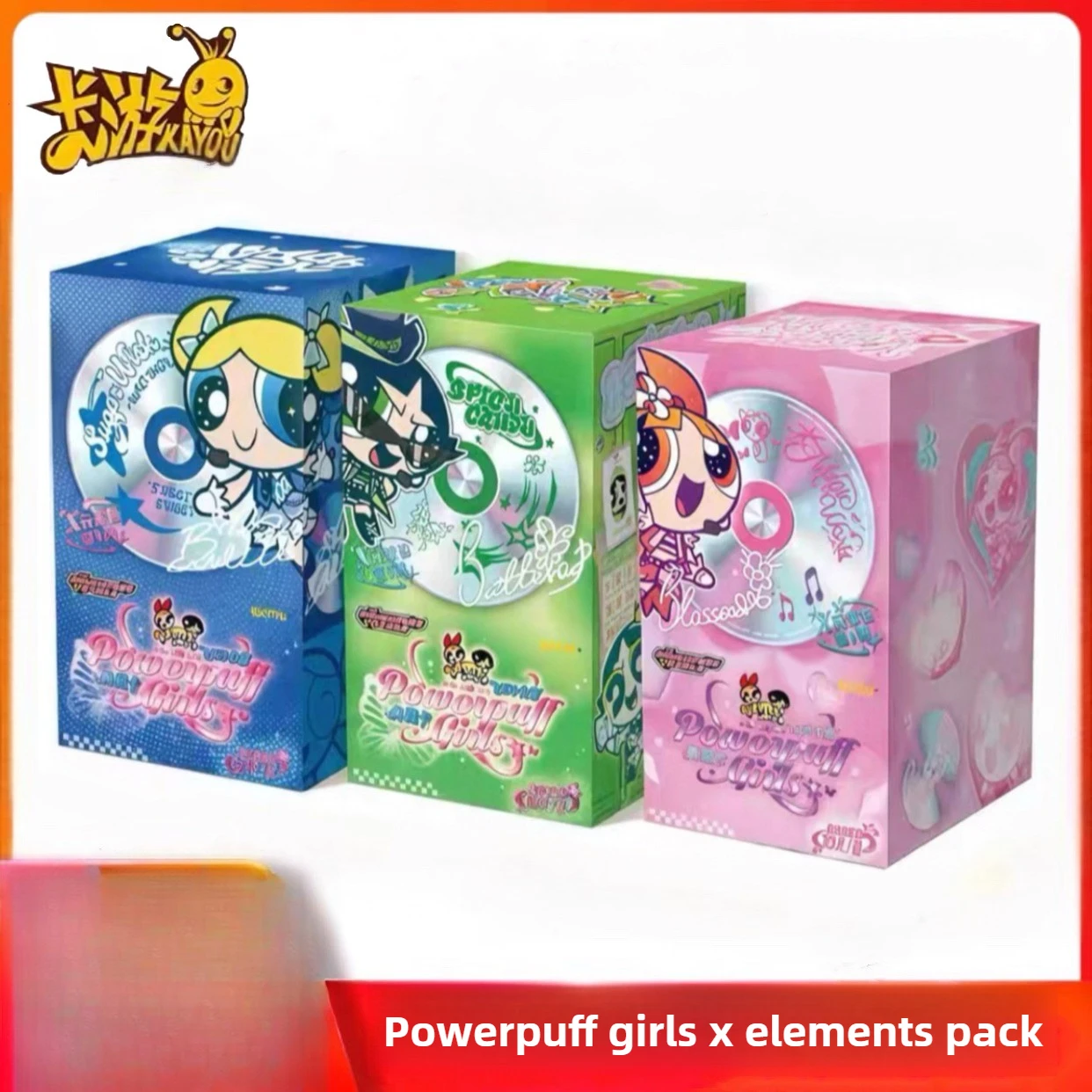 

Collector-Grade Hot Sale In Stock Bestseller Kayou The Powerpuff Girls Authentic X-Element Pack Collector Anime Peripheral Card