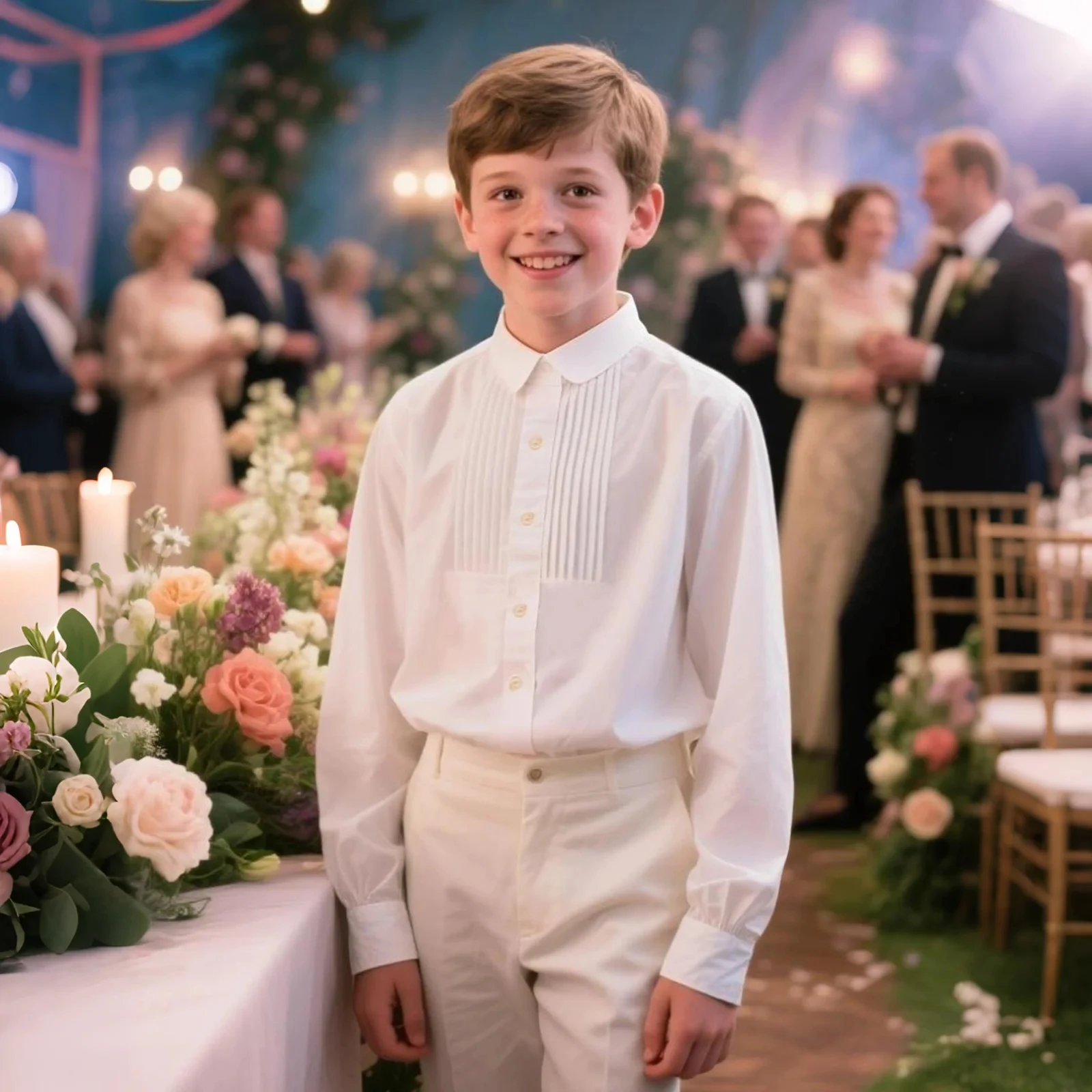 

Shirt for Boys Oxford White Shirts Easter Church Birthday Wedding School Uniform Kids Gift Perform Ceremony Formal Clothes