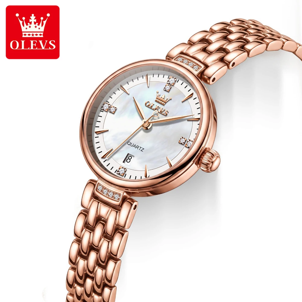 OLEVS Woman Watches Waterproof Quartz Watch Ladies Watch Original Date Watch Gifts  Elegant Fashion Women Clock Reloj 5710
