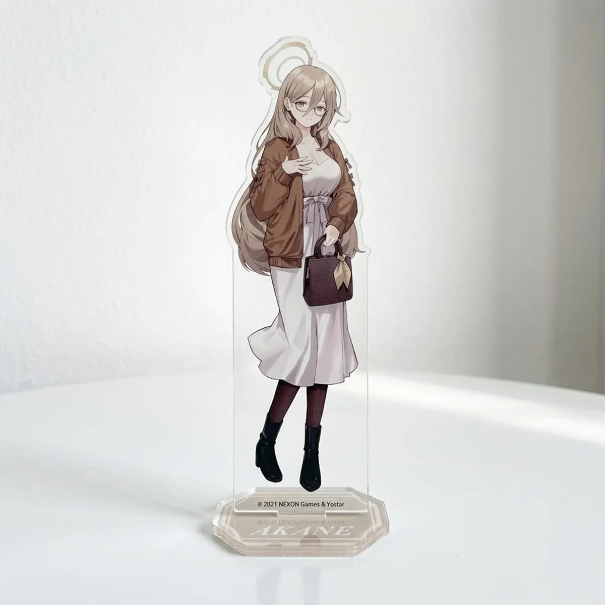 Game Anime Blue Archive 15cm Acrylic Stand Keychain Shiroko Hoshino Mika Arona Double Sided Desk Bag Charm Birthday Fan Gift