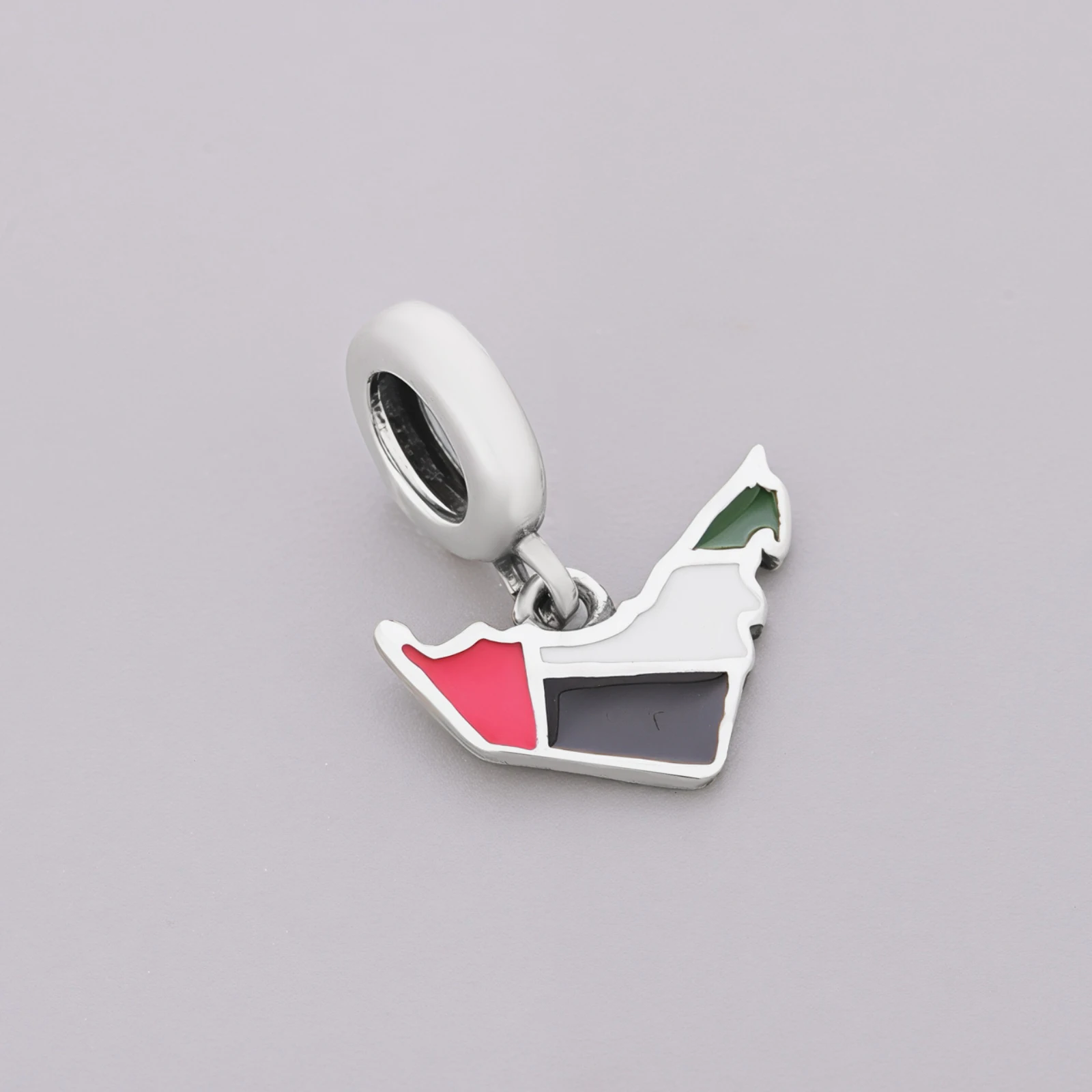 FC مجوهرات صالح الأصلي عموم سوار Charm 925 الفضة الدنمارك دبي MADAGASCAR فنلندا تركيا العلم خريطة الخرز لصنع Berloque