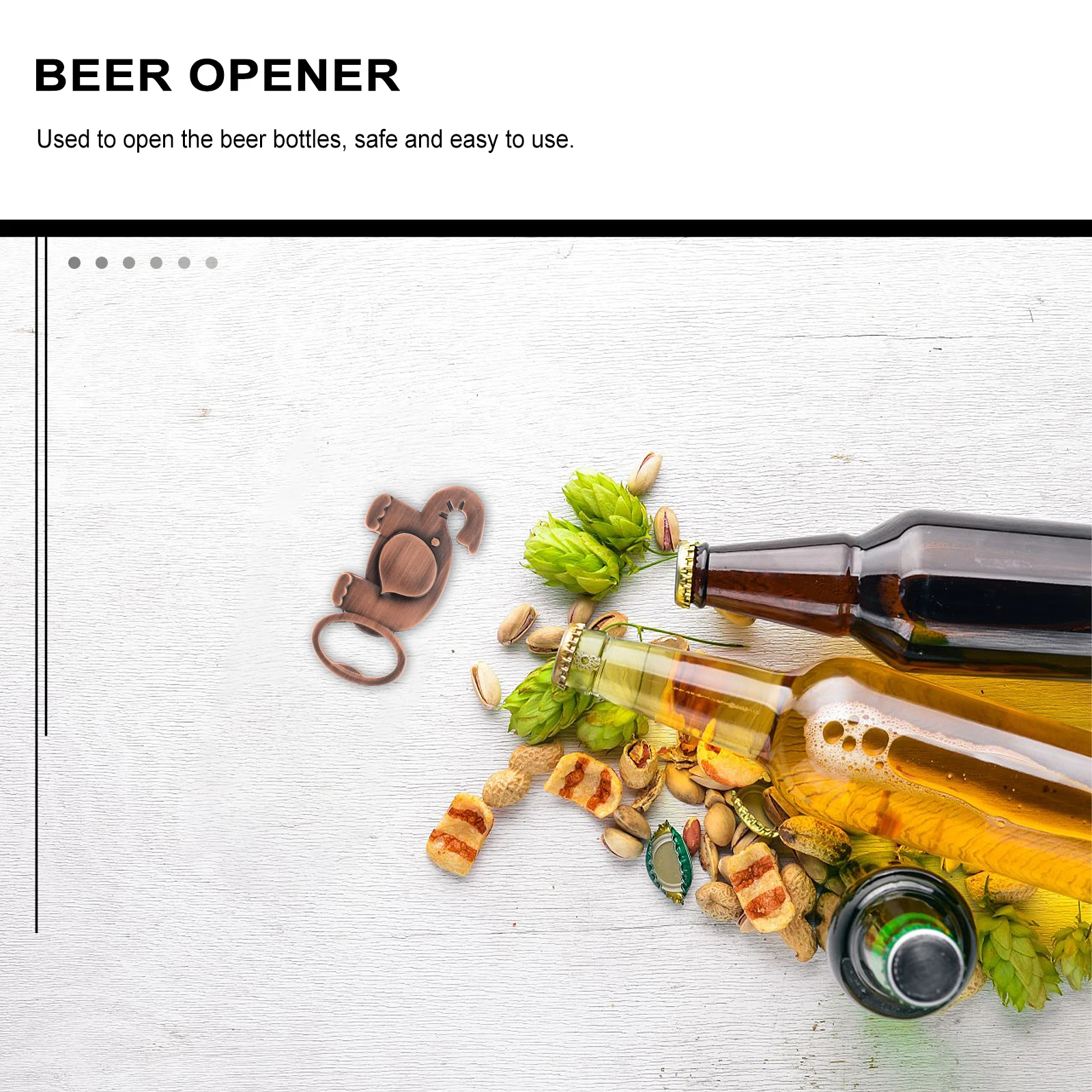 

Creative Beer Bottle Opener Elephant Shape Funny Stainless Steel Manual Portable Zinc Alloy Key Shaped Gift for Travel Beer