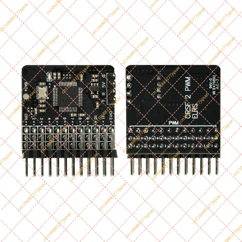 12-Channel PWM Adapter Board DC5V RC Model Receiver Module CRSF to PWM Signal Converter