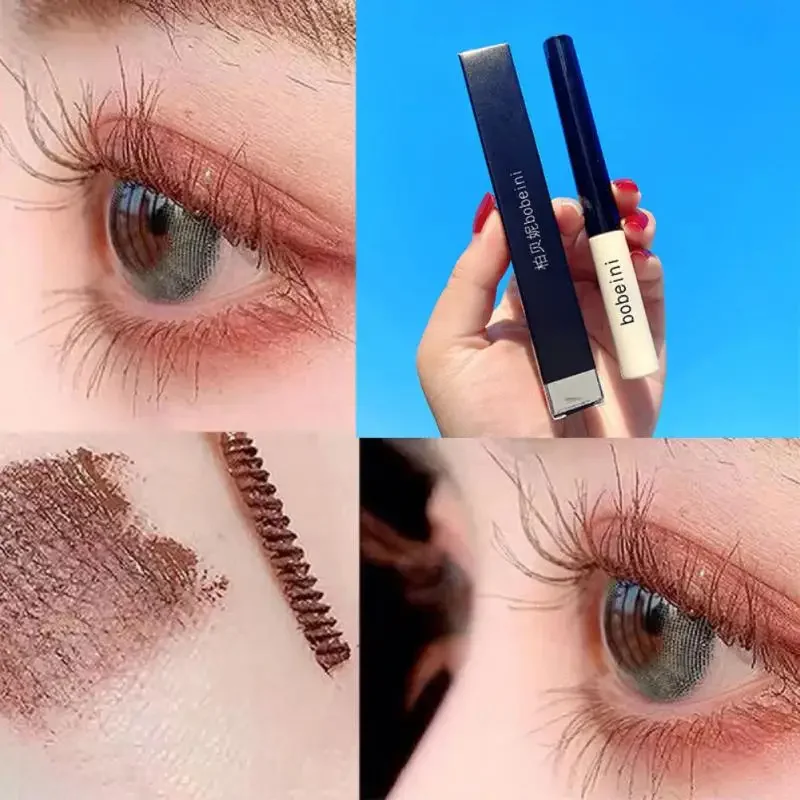 Heallor Curling Mascara Ultra-fine Small Brush Head Mascara Waterproof Sweat-proof Long-lasting Natural No Smudging Eyelash Prim