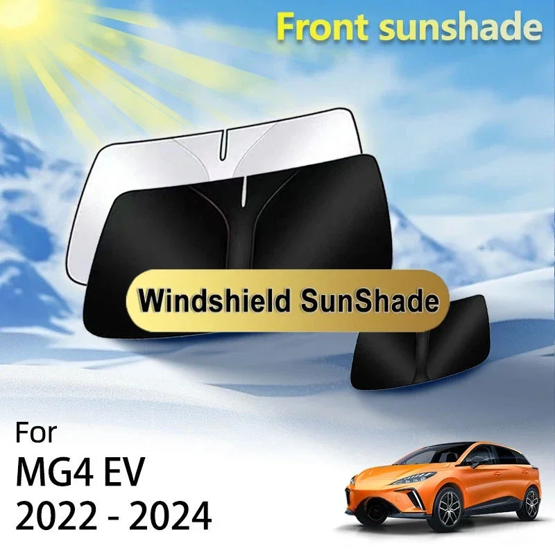 

Car Front Sunshade For MG4 EV XPower Mulan 2022 2023 2024 Accessories Window Windshield Heat Insulation Sun Protection Sticker