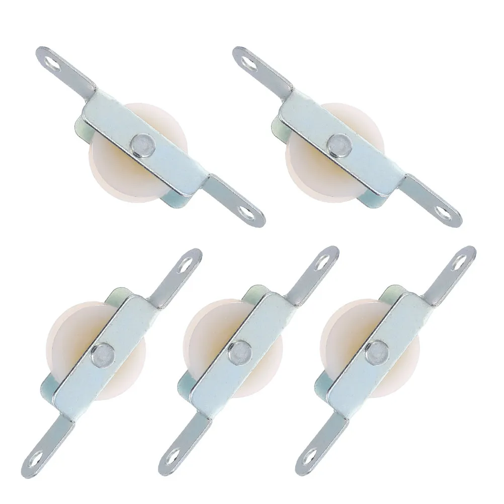 5Pcs Patio Umbrella Accessories Heavy Duty Sliding Pulley Bracket Outdoor Parasol Replacement Parts Garden Deck Pool Lawn