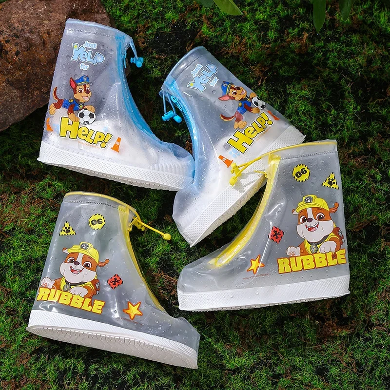 Paw Patrol Chase Skye dziecięce kalosze wodoodporny pokrowiec na buty ochraniacze śliczne antypoślizgowe ochraniacze na buty wielokrotnego użytku