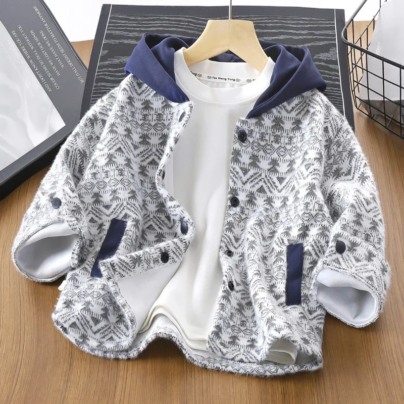 

Baby Boys Jacket 2025 New Toddler Kids Handsome Casual Fashionable Coat for Children's Spring Autumn Clothes
