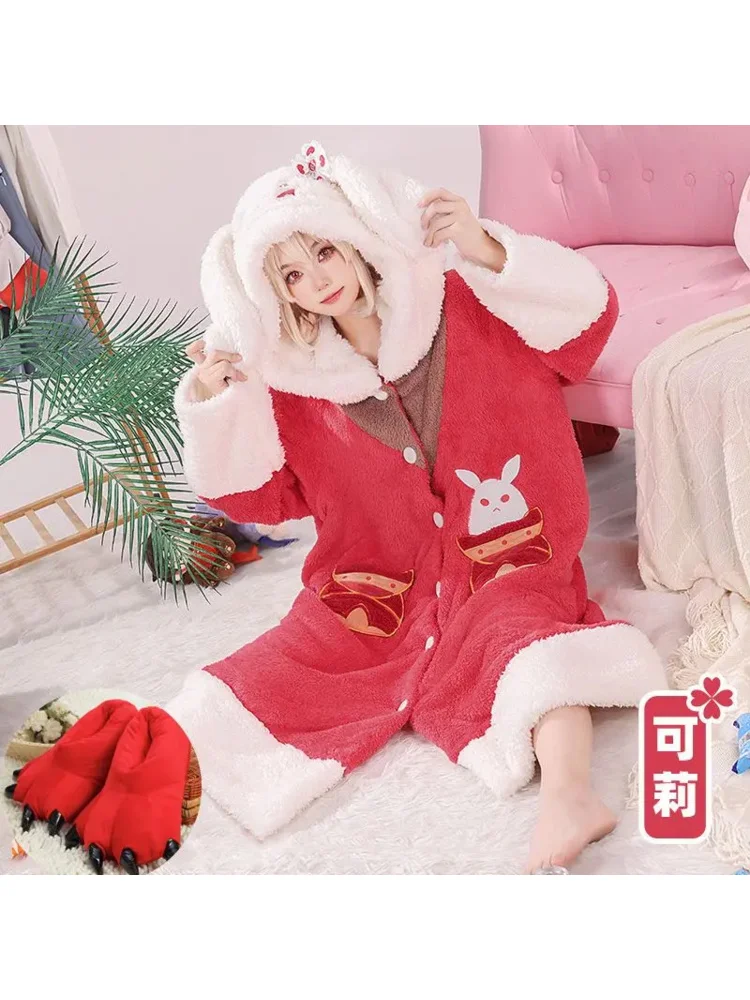 Genshin Impact Zhongli clothes thicker anime pajamas Cosplay Costume Jumpsuit Carnival Cosplay pajamas Air conditioning blanket