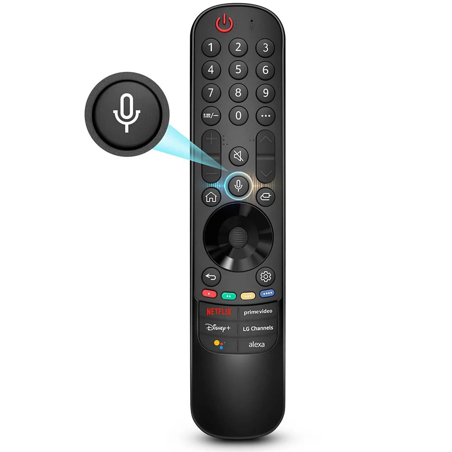 Replacement MR22GA Magic Voice Remote Control for LG Smart TV Compatible with MR25 24 23 21 20GA 19BA TVs with Pointer Function