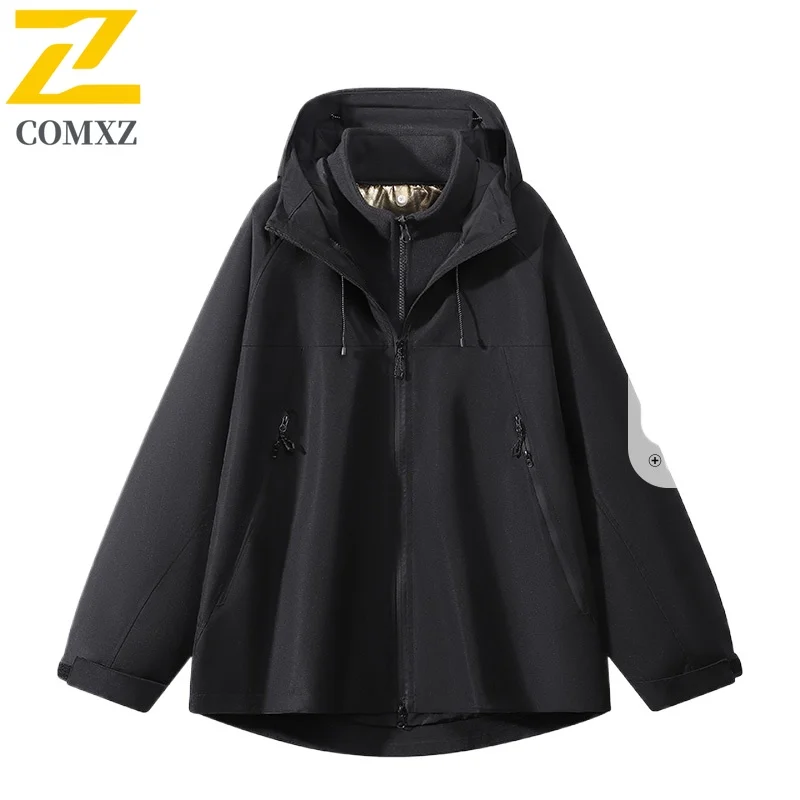 EiAO سترة واقية الكورية نمط زوجين مقاوم للماء يندبروف فضفاضة تناسب سترة خارجية للتخييم الصيد المشي لمسافات طويلة عادية 2025 #3