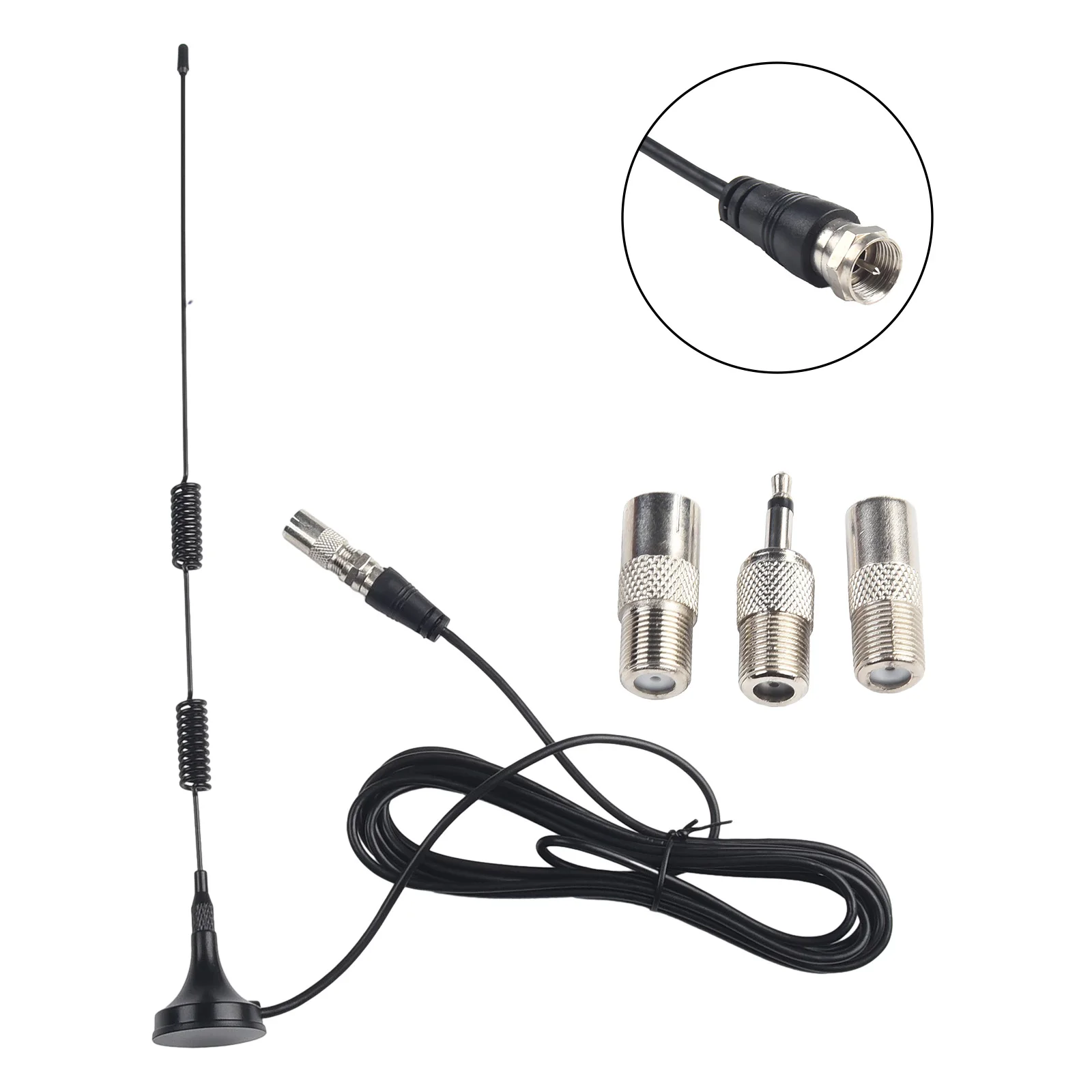 

Magnetic Base Antenna 300cm Cable Connector Adapter DAB Antenna FM Radio For Indoor Digital Audio Accessories Brand New