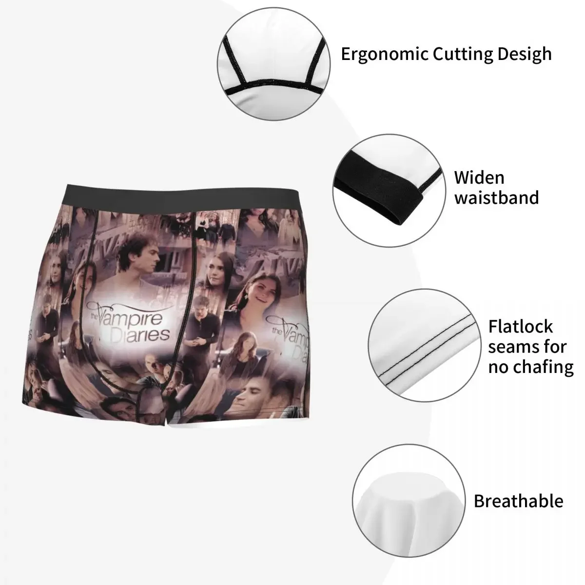 Ropa interior con estampado 3D, calzoncillos Boxer masculinos, muy transpirables, regalos de cumpleaños de alta calidad